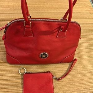 Classic Red Satchel from Dooney & Bourke